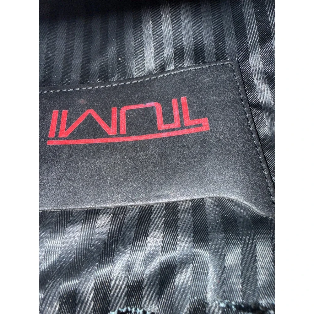 Tumi Crossbody Bag Unisex Medium Black Excellent Ballistic Nylon Travel Mess